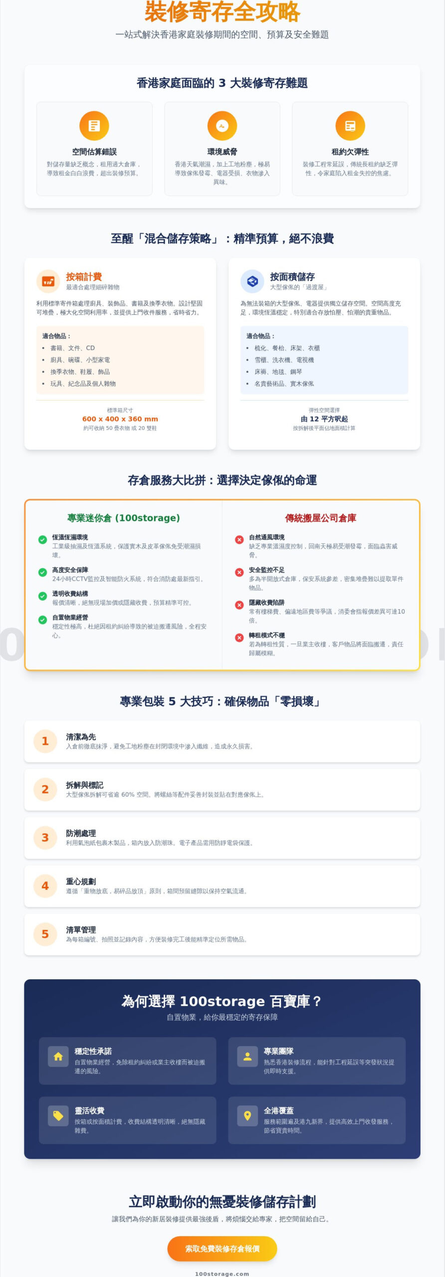 2026 裝修寄存全攻略：香港家庭如何選擇最穩定的傢俬雜物儲存方案？